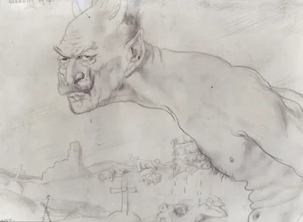 Kaiser Wilhelm como o Diabo, 1914